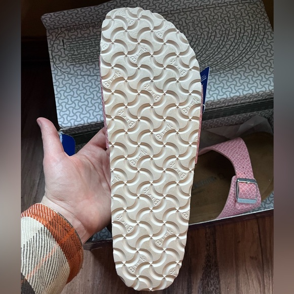 Birkenstock Madrid BS BirkoFlor Sandal Magic Snake Rose Women 11/EU 42/Men 9 NWB - Picture 3 of 4